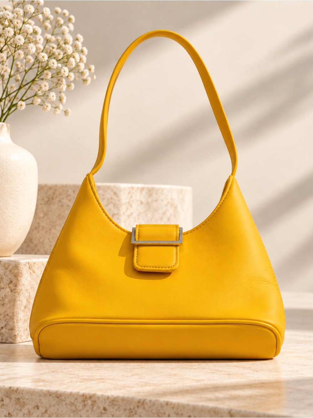 Urban Outfitters Vintage Mustard Yellow Y2K Shoulder Bag Indie Retro 90’s Boho